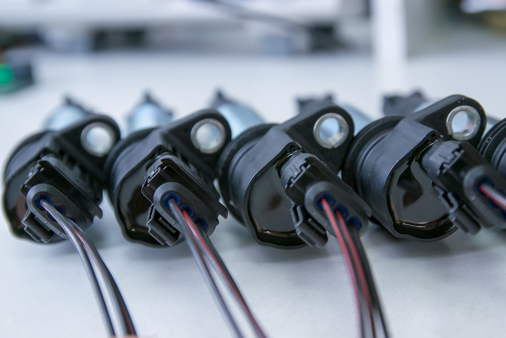 An image of several ignition coils