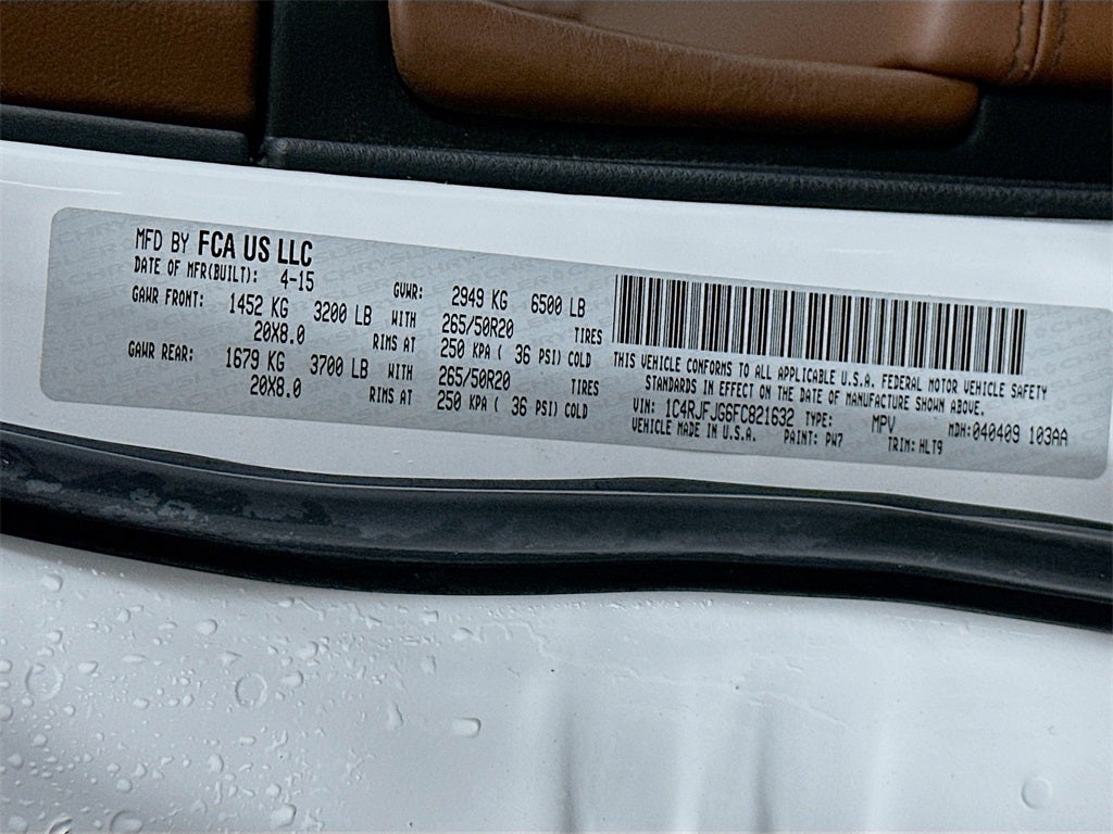 2015 Jeep Grand Cherokee Summit