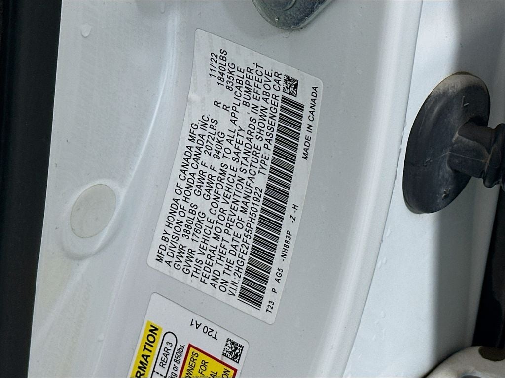 2023 Honda Civic Sedan Sport