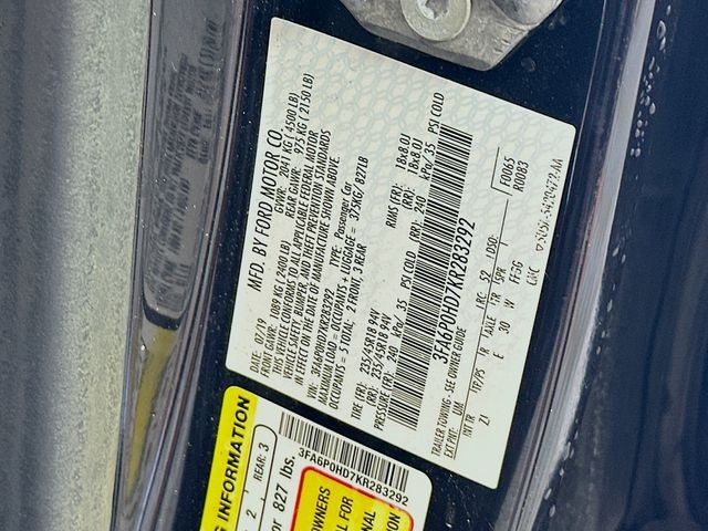2019 Ford Fusion SE