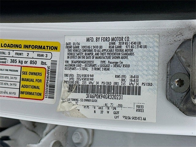 2016 Ford Fusion Titanium