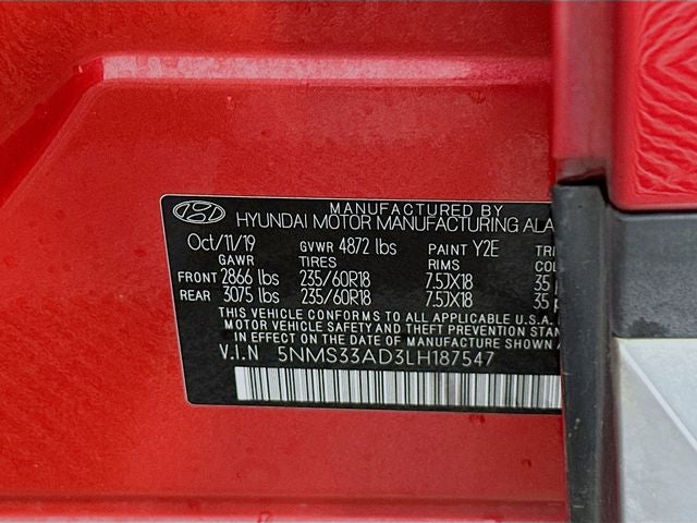 2020 Hyundai Santa Fe SEL