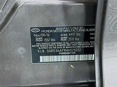 2017 Hyundai Sonata Sport