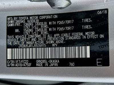 2018 Toyota 4Runner TRD Off-Road