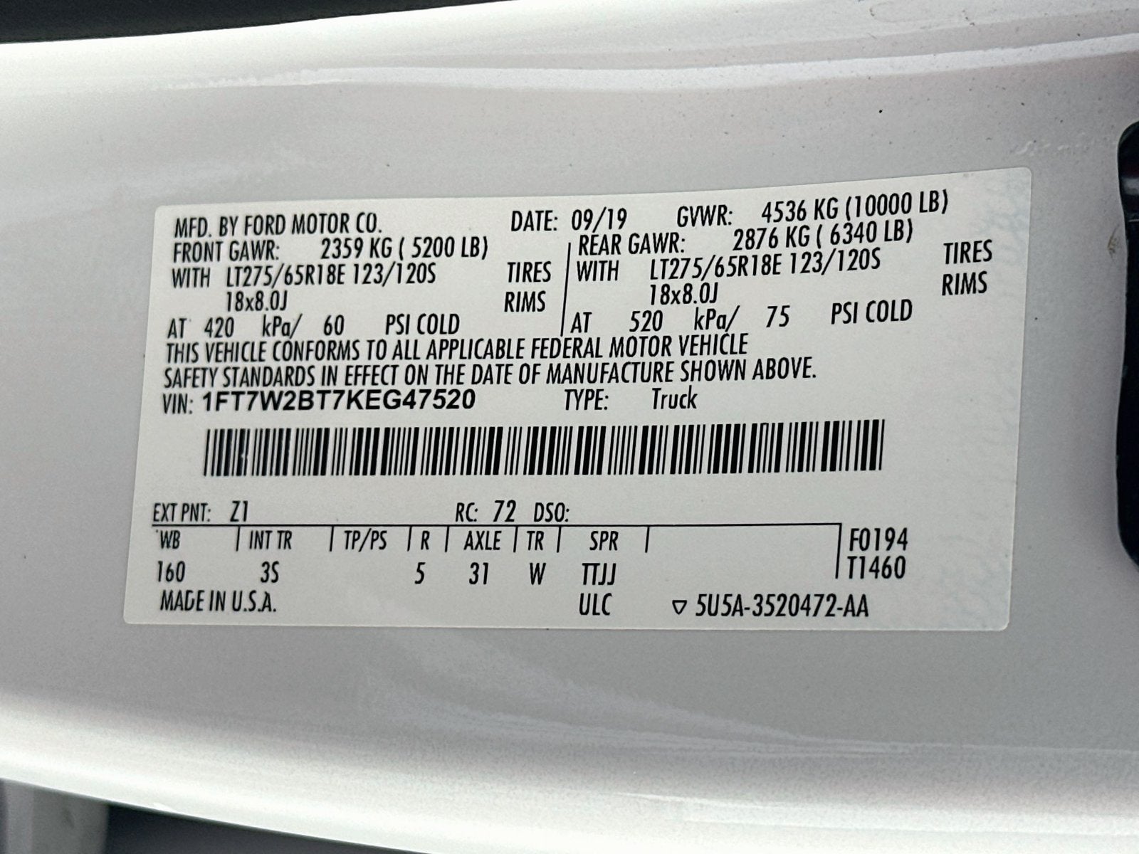 2019 Ford F-250SD XLT