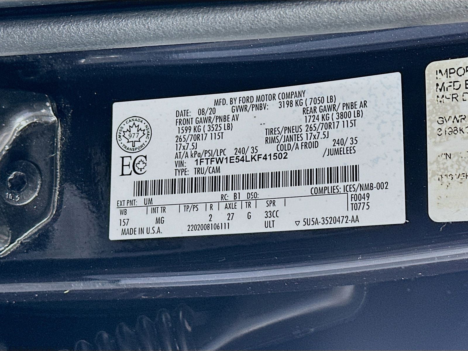 2020 Ford F-150 Base