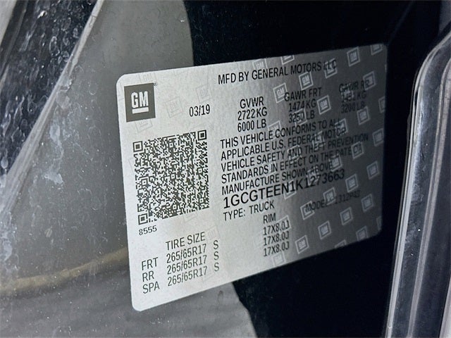 2019 Chevrolet Colorado ZR2 BISON