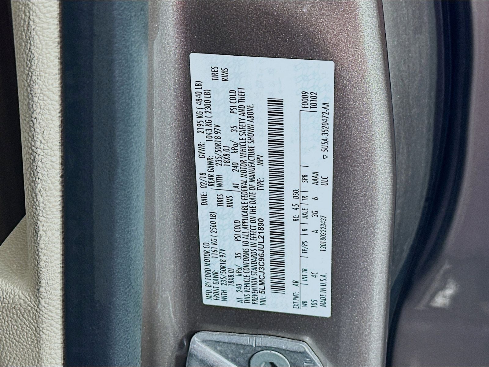 2018 Lincoln MKC Reserve