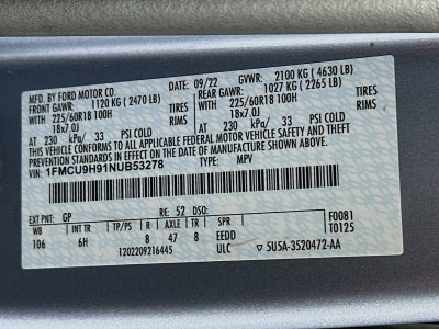 2022 Ford Escape SEL