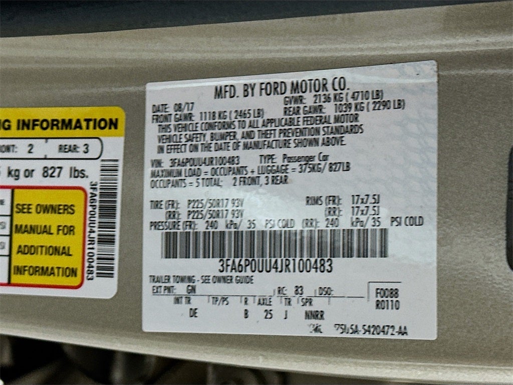 2018 Ford Fusion Hybrid S