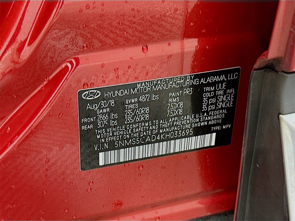 2019 Hyundai Santa Fe Limited