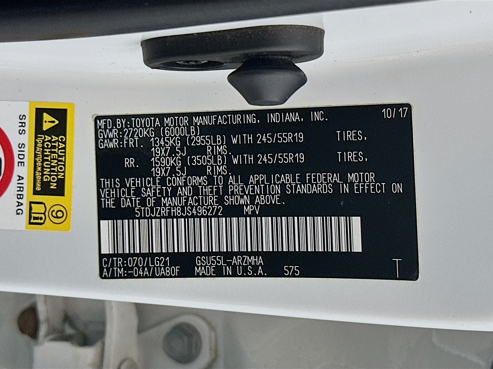 2018 Toyota Highlander SE