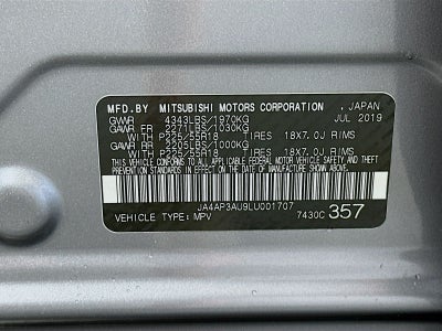 2020 Mitsubishi Outlander Sport ES 2.0
