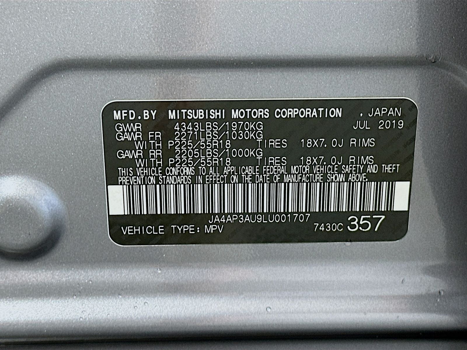 2020 Mitsubishi Outlander Sport ES 2.0