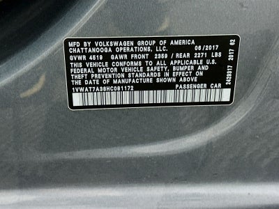 2017 Volkswagen Passat 1.8T S