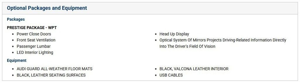 2017 Audi A7 Prestige