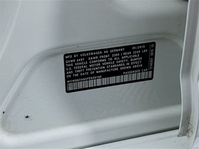 2015 Volkswagen CC R-Line