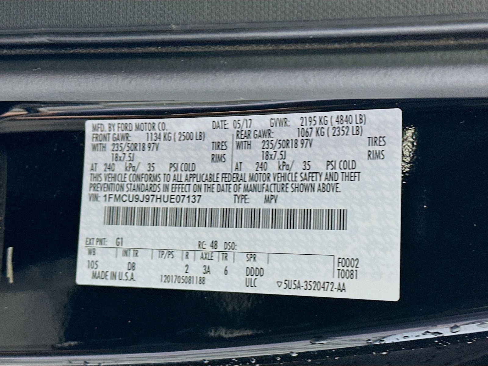 2017 Ford Escape Titanium