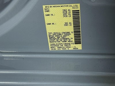2023 Nissan Altima 2.5 SR
