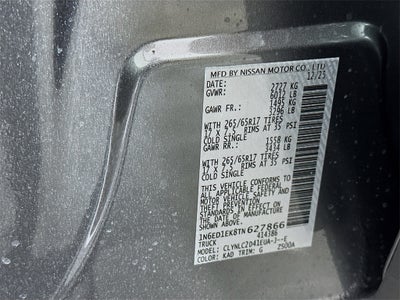 2026 Nissan Frontier SV