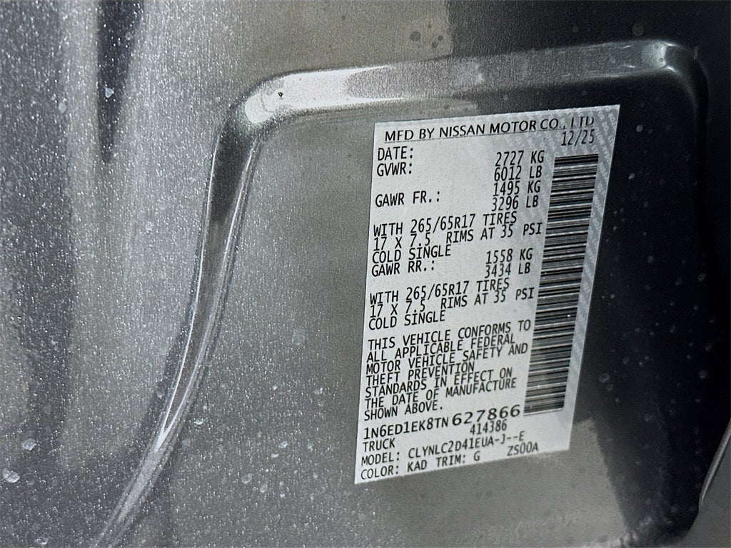 2026 Nissan Frontier SV