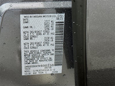 2026 Nissan Frontier SV