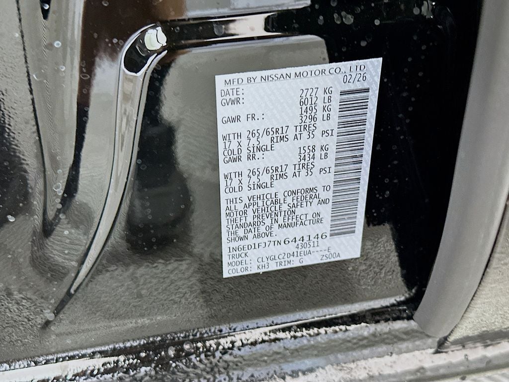 2026 Nissan Frontier SV