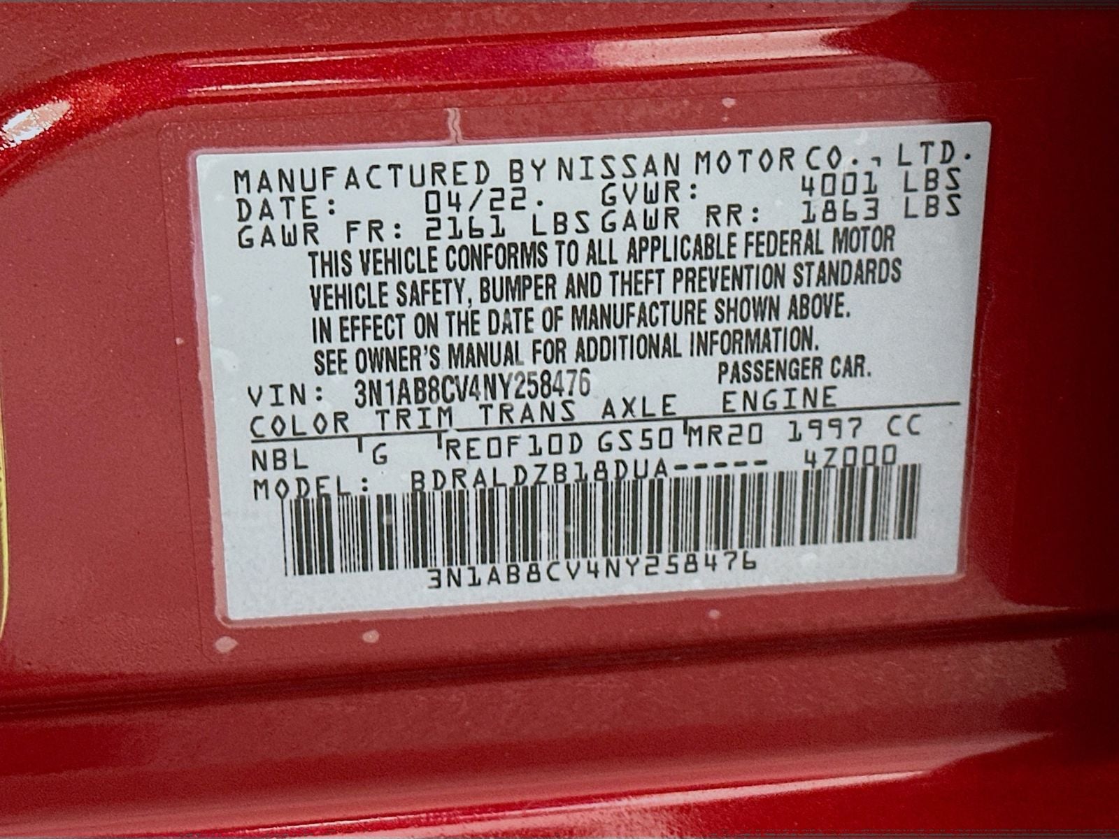 2022 Nissan Sentra SV