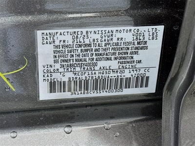 2025 Nissan Sentra SV