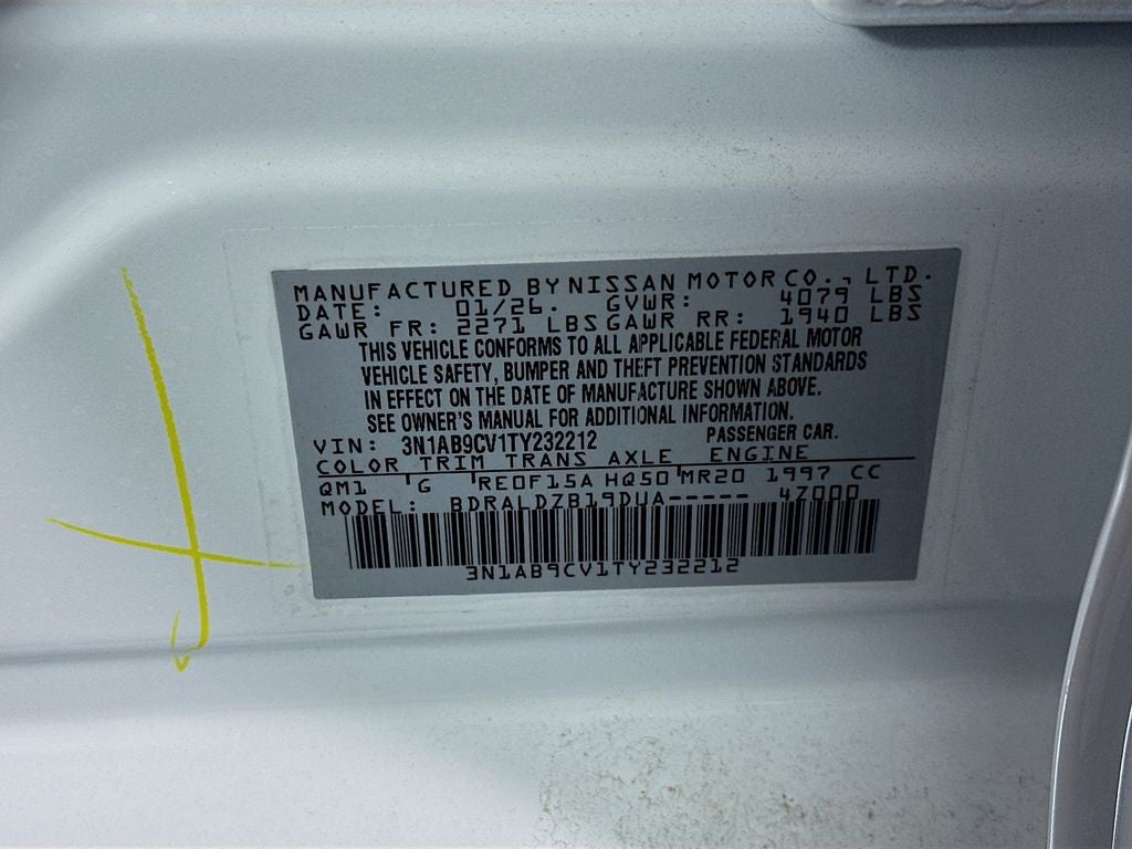 2026 Nissan Sentra SV