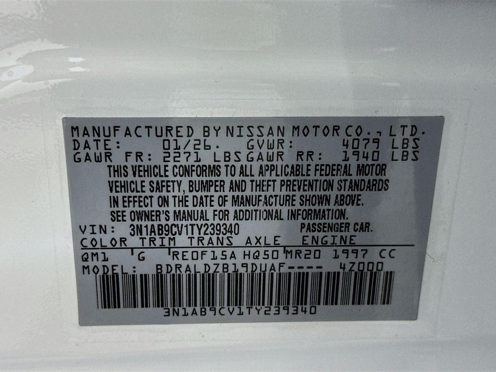 2026 Nissan Sentra SV