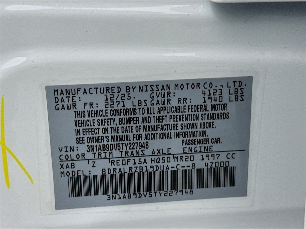 2026 Nissan Sentra SR