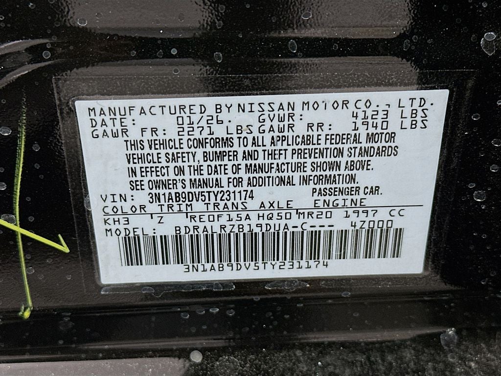 2026 Nissan Sentra SR