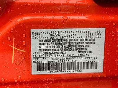 2027 Nissan Sentra SR