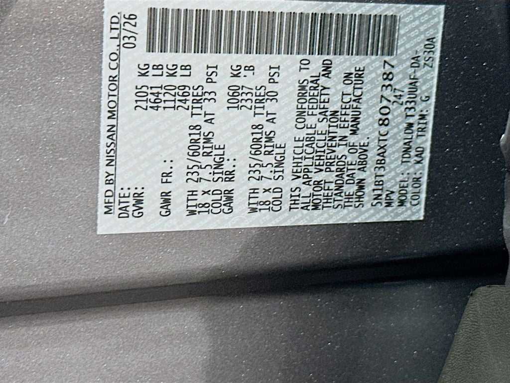 2026 Nissan Rogue SV