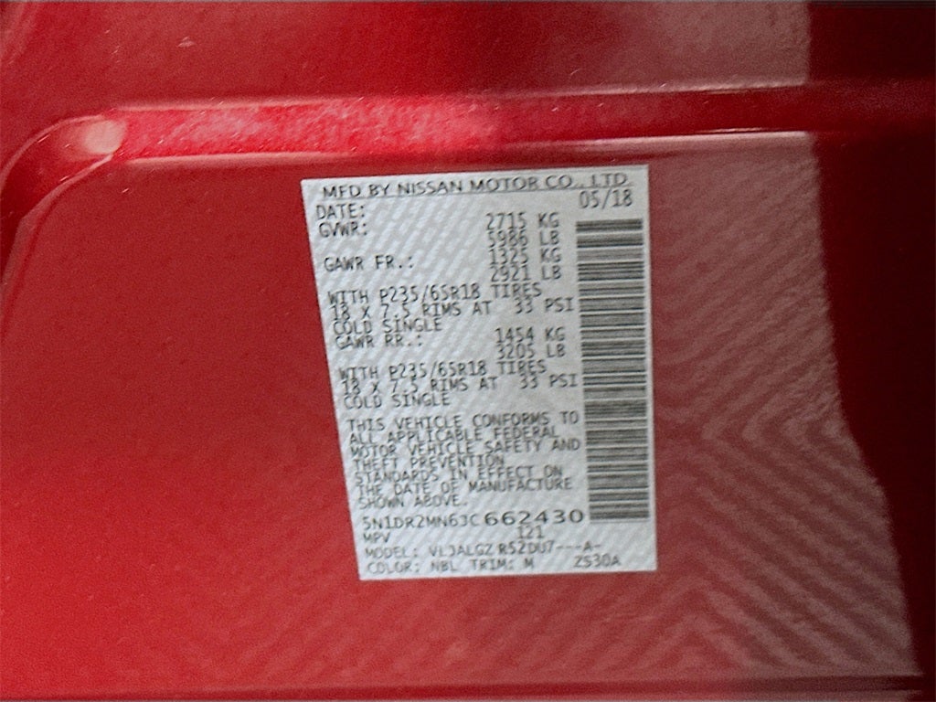 2018 Nissan Pathfinder SL