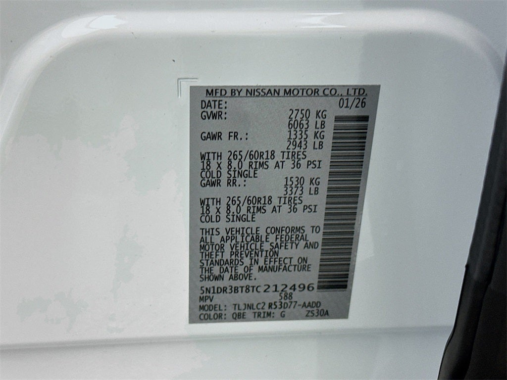 2026 Nissan Pathfinder SV