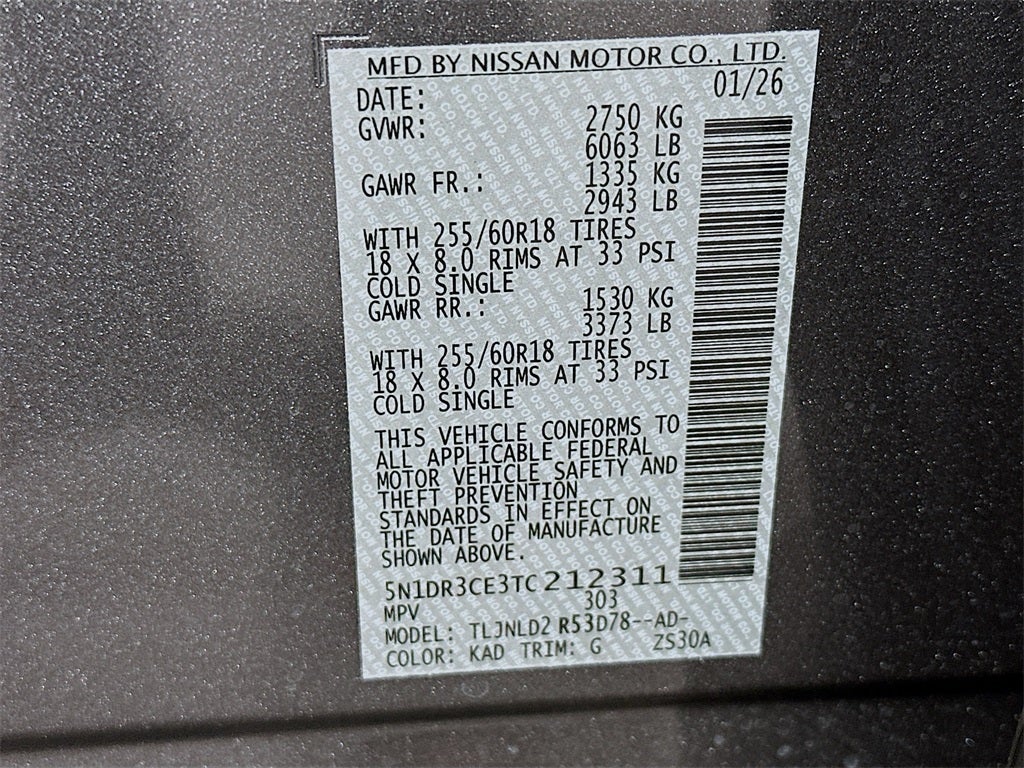 2026 Nissan Pathfinder SL