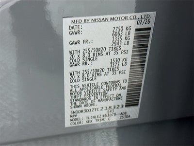 2026 Nissan Pathfinder Platinum