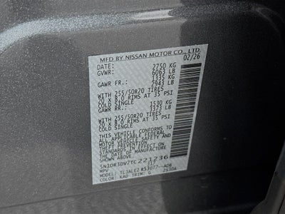 2026 Nissan Pathfinder Platinum