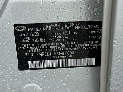 2021 Hyundai Sonata SEL