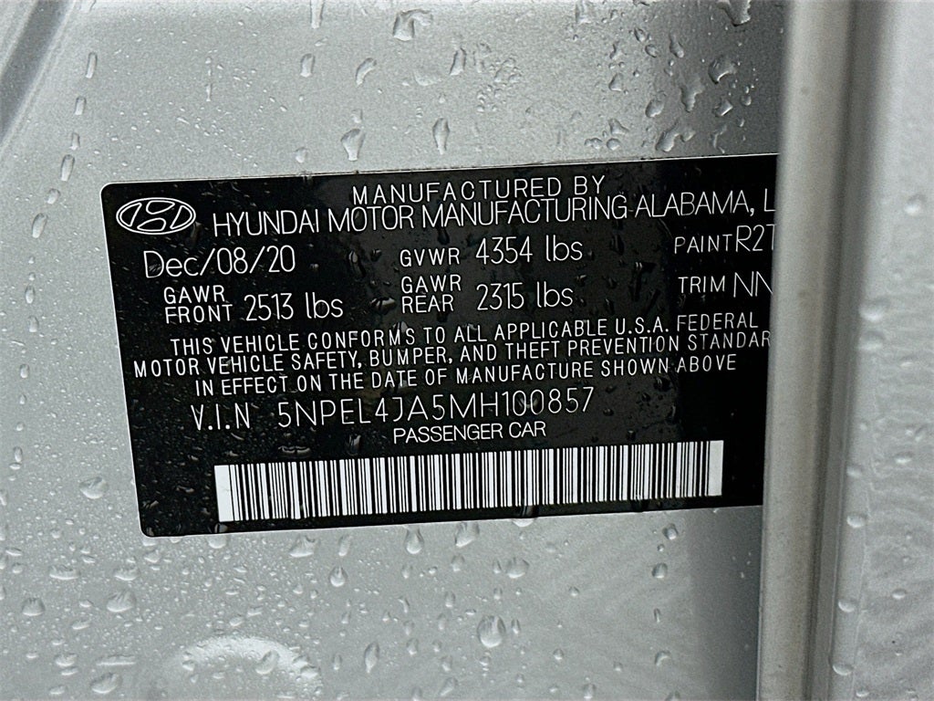 2021 Hyundai Sonata SEL