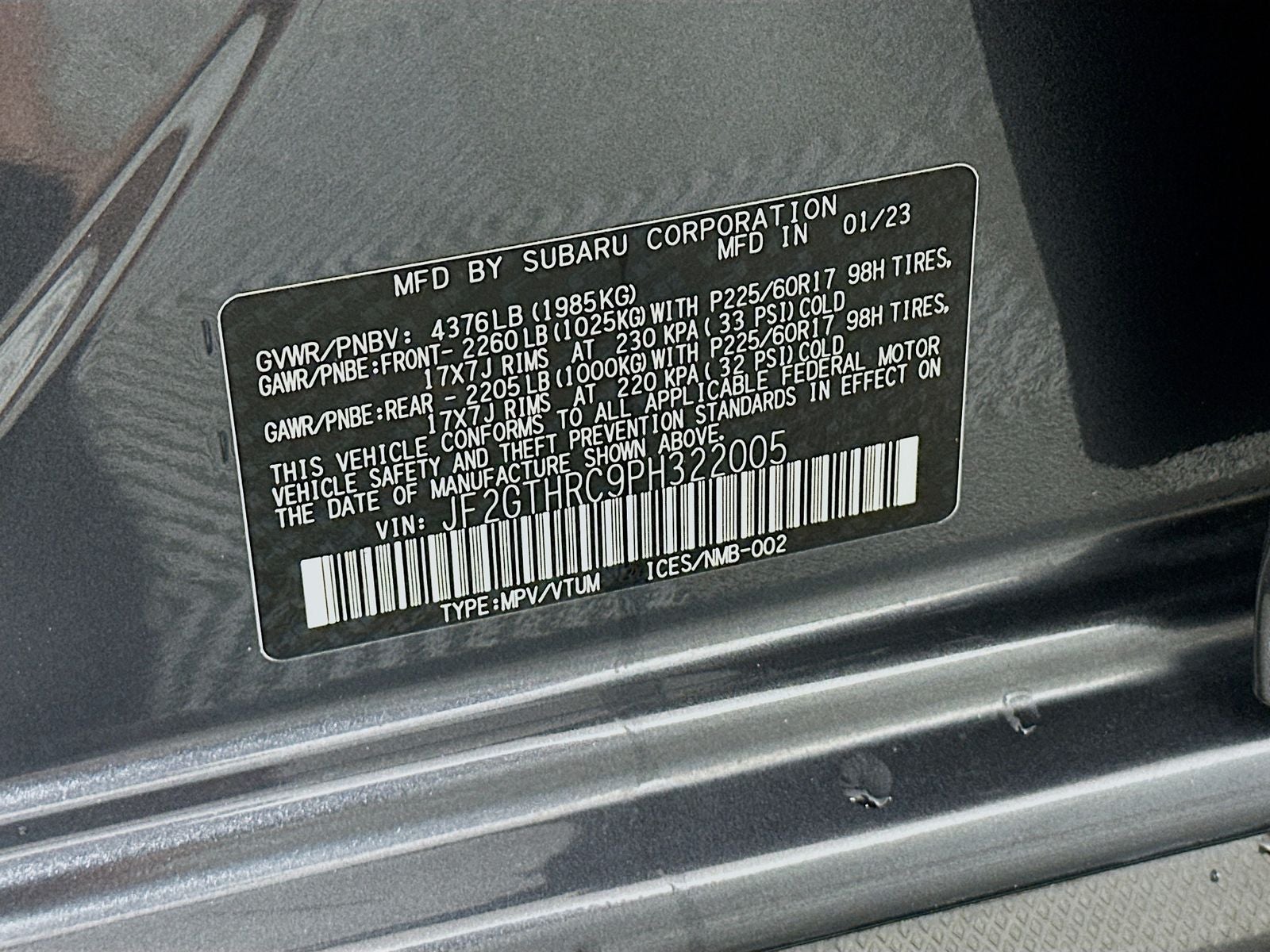 2023 Subaru Crosstrek Sport