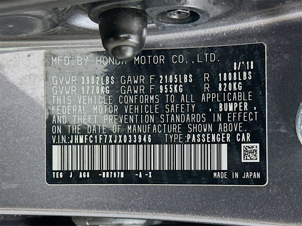 2018 Honda Civic EX-L