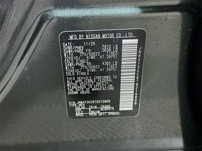 2026 Nissan Armada Platinum Reserve