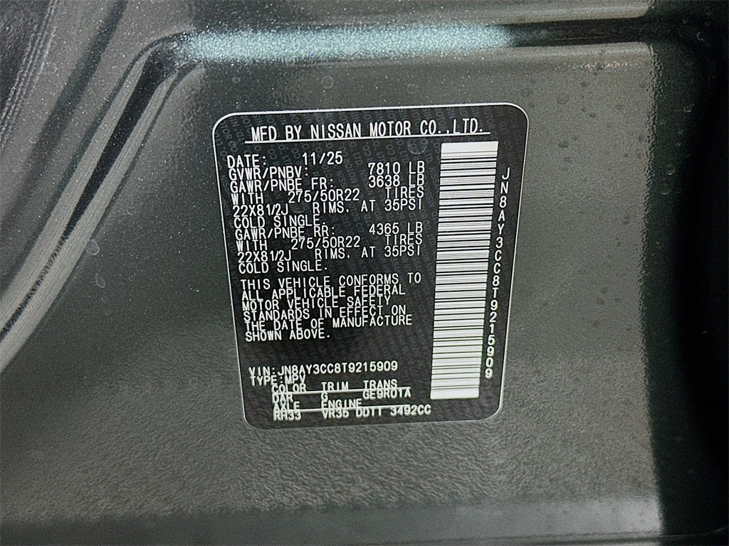 2026 Nissan Armada Platinum Reserve