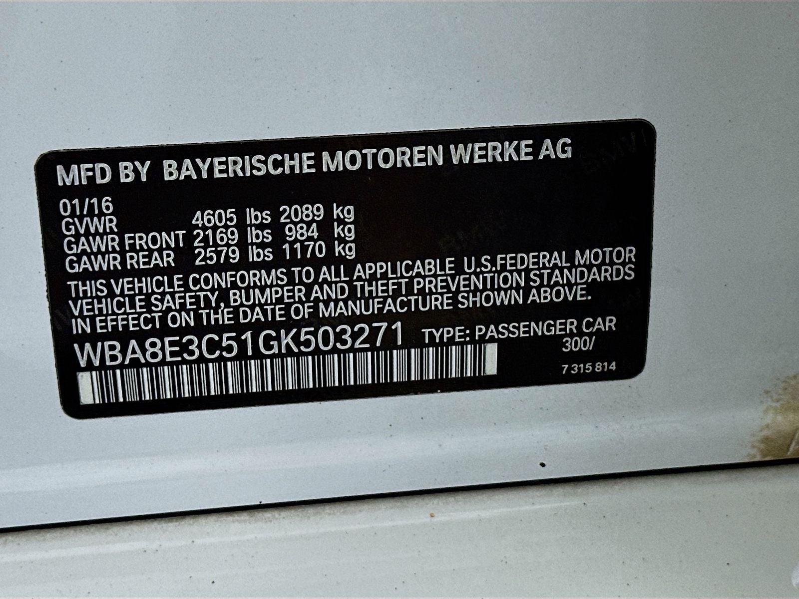 2016 BMW 3 Series 328i xDrive