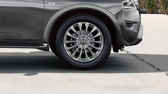 2023 Nissan Armada wheel and tire | Auffenberg Nissan in Shiloh IL